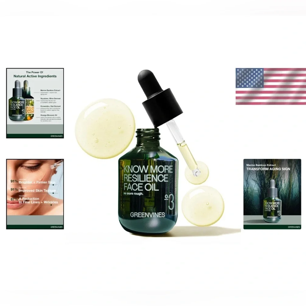 Resilience Anti Aging Face Oil with Squalane & Moringa - 1 Fl Oz for Radiance - Picture 2 of 11
